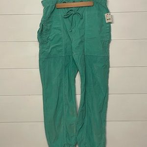 We the free teal corduroy pants